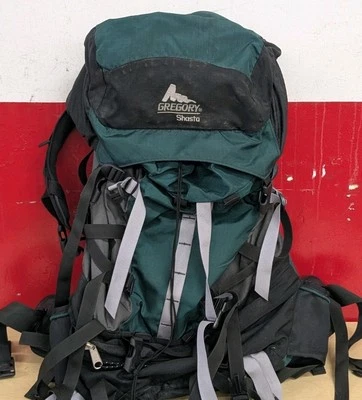 Mochila Gregory Shasta Senderismo Senderismo Camping Marco Interno Talla Pequeña Verde Negra Foto 1 de 4
