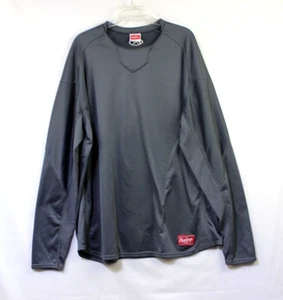 Rawlings Men's Size 2XL Dugout Fleece Lined Long Sleeve Pullover - Foto 1 di 9
