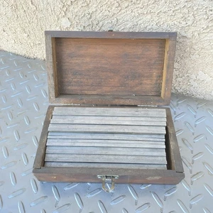 Vintage Combination Parallel Bar Set,6”Long In original Wooden Box Made In Japan - Picture 1 of 6