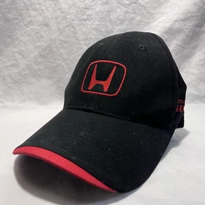 Vintage Honda Racing Hat Black Red Logo Adjustable Cap Embroidered S2000 - Picture 1 of 5