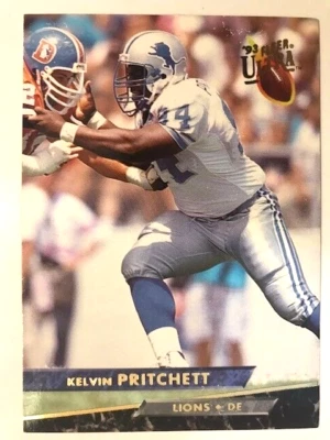 NFL - 1993 Fleer Ultra Football Kelvin Pritchett - Lions - Image 1 of 2