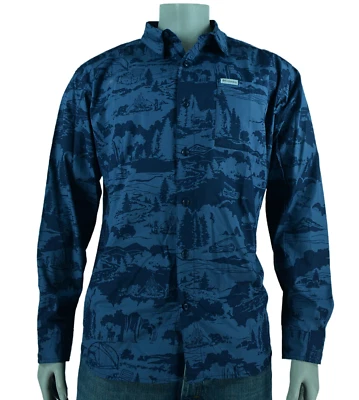 Columbia Button Shirt Men's XL Rogers Peak Printed Long Sleeve Casual NEW - Image 1 of 4