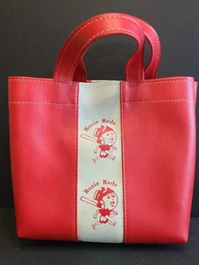 Cincinnati Reds Vintage Rosie Reds Hand Bag Red & White Leather & Strap Handles - Picture 1 of 6