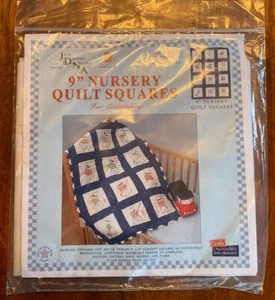 Nursery Quilt Blocks - 9” x 9” - Little Boys - Jack Dempsey Needle Art #300-16 - Picture 1 of 5