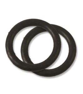 Rubber Peacock Stirrup Bands - Black - Picture 1 of 3