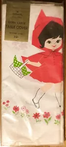 Hallmark Little Red Riding Hood Extra Large Paper Table Cover Tablecloth 60”x102 - Picture 1 of 5