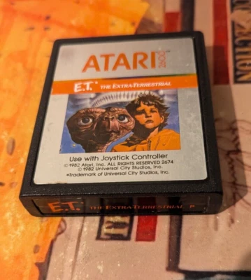 E.T. The Extra-Terrestrial Atari VCS 2600 (Modul) 1982 funzionante buone condizioni - Immagine 1 di 3