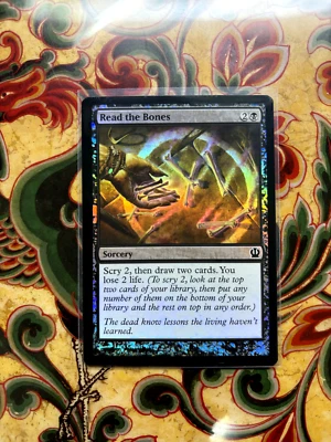 Read the Bones 101/249 MTG Theros Foil Common Japanese - Image 1 of 4