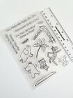 Clear silicone  Stamps Background Scrapbooking Album Card making embelishments 