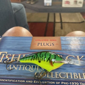 VINTAGE LEE SISSON DEEP DIVING CRANKBAIT. AWESOME FIRETIGER COLOR PATTERN *** - Picture 1 of 4