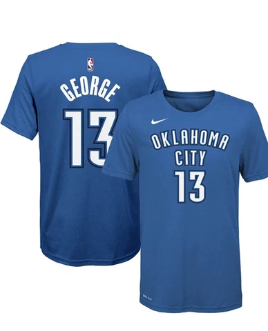 Nike Oklahoma City Thunder NBA Paul George #13 Dri-Fit Tee YOUTH Size S (8) NWT Cover