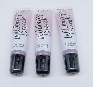 3 VICTORIA'S SECRET WILDBERRY DRENCH FLAVORED LIP GLOSS SHINE .46 oz SEALED NEW! - Picture 1 of 5