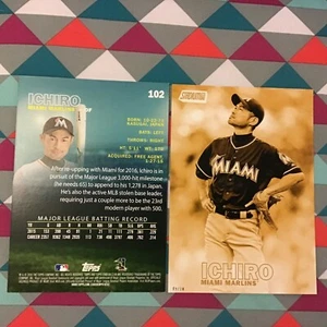 Ichiro Suzuki Marlins #102 2016 Topps Stadion Verein 5X7 Gold Version # Ed / 10 - Bild 1 von 1