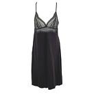 La Perla Studio Chemise Nightgown Negligee Lace Triangle Cups Black Size 3-US M