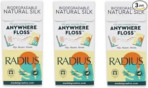 Radius Floss Sachets Natural Silk, 20 Sachets per pack (Case of 20 packs) - Picture 1 of 5