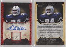 2022 Leaf ITG Used Sports In the Game Red Pattern /45 Herschel Walker Auto