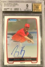 MINT 2012 Bowman Chrome Prospects Autograph JOHN HELLWEG #JH