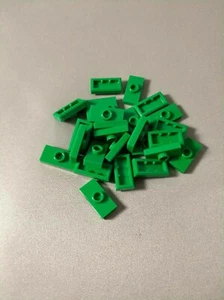 LEGO Jumper Platte 1 x 2 mit 1 Knopf - grün - (25 Stück Tasche) NEU! - Bild 1 von 2