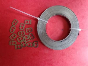 collier inox Ligarex pour cardan, 5 mm 10mètres +15 boucles - Imagen 1 de 1