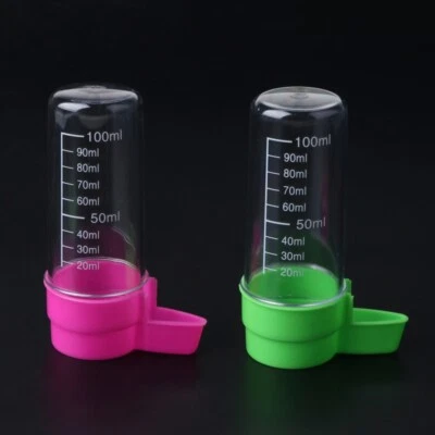 2Pcs Parakeet Water Dispenser Plastic Automatic Feeder for Small Birds - Image 1 of 4