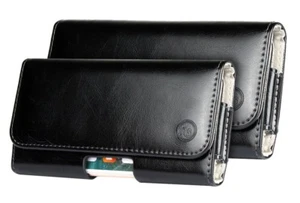 For iPhone 16 15 14 13 Pro Genuine Leather Tradesman Belt Clip Loop Case Pouch - Picture 1 of 9