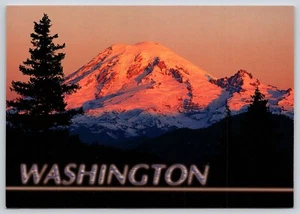 Postal Monte Rainier Washington Tahoma Cascade Range Volcano - John Marshall - Imagen 1 de 2