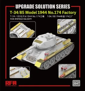 RYEFIELD MODELO RFM RM-2047 1/35 Juego de Actualización ForT-34/85 Modelo 1944 Nº174 Fábrica - Imagen 1 de 2
