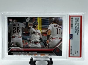 2023 Topps Now Corbin Carroll #411 radiocontrol novato PSA 9 como nuevo #3282 D-backs - Imagen 1 de 2