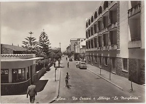 ALGHERO - VIA SASSARI E ALBERGO LA MARGHERITA (SASSARI) - Picture 1 of 1