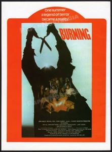 THE BURNING__Orig. 1981 Trade print AD / ADVERT__Tom Savini__Holly Hunter_Cropsy - Bild 1 von 1