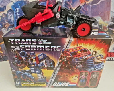NEW SEALED Transformers x G.I. Joe Soundwave Dreadnok Thunder Machine w/STUN !!! - Image 1 of 4