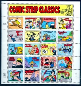 US 3000 Comic Strip Classics, Complete Sheet/20, Mint NH - Picture 1 of 1