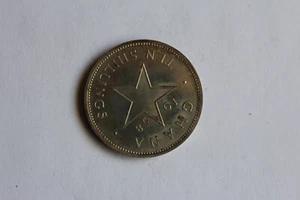 1958 GHANA 10 SHILLINGS SILVER PROOF COIN - Picture 1 of 2
