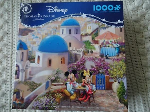Disney Thomas Kinkade TOPOLINO e MINNIE in GRECIA puzzle 1000 pezzi nuovo - Foto 1 di 2