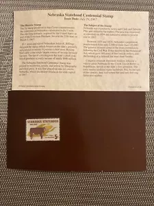 1967 NEBRASKA STATEHOOD POSTAL COMMEMORATIVE SOCIETY FIRST DAY ISSUE STAMP NEW - Picture 1 of 5