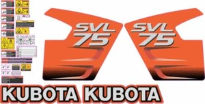 Kubota SVL75 - Very Nice Aftermarket Decal Kit, High Quality Decals - Picture 1 of 3