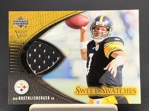 BEN ROETHLISBERGER RC ~ 2004 UPPER DECK SWEET SPOT “SWEET SWATCHES” RELIC HOF? - Picture 1 of 12