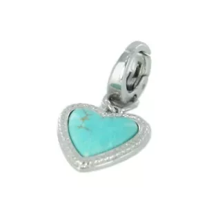 Fossil Anhänger Charms JF88020040 Herz türkis NEU - Bild 1 von 1