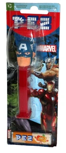 MARVEL Pez Dispenser ~CAPTAIN AMERICA [Carded] ~ European Edition [Reduced] - Picture 1 of 1
