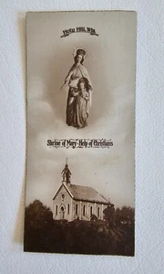 ANTIQUE HOLY HILL HOLY CARD Hubertus Wisconsin CATHOLIC SHRINE Polish Language - Picture 1 of 4