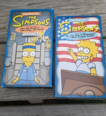 The  Simpsons - Boxed Set 1 (VHS, 1991, 2 Tapes Bart the Murderer  - Image 1 of 3