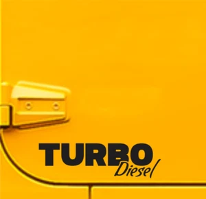 Turbo Diesel Sticker Vinyl Decal Coal Roller Truck Decal  - Picture 1 of 3