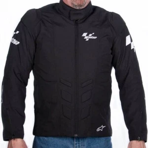 RARE Alpinestars MotoGP Estoril Black Motorcycle Textile Jacket Medium Racing - Picture 1 of 19
