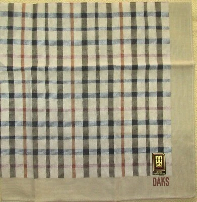 DAKS *Orthodox Check Scarf Handkerchief 47cm /MESIBE - Image 1 of 4