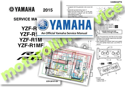 Yamaha YZF R1 Service Manual 2015 2016 2017 2018 2019 Workshop Shop R1M - USB - Image 1 of 2