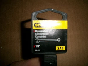  NEW  STANLEY  LONG  FULL  POLISH  COMBINATION  WRENCH  1/4  INCH  - Picture 1 of 3