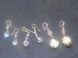 Modische Ohrringe - 3 Paar Set - Draht Ohrhänger Perlenohrringe (525) - Bild 1 von 3