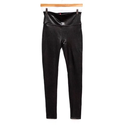 Leggings de cocodrilo de cuero sintético SPANX para mujer M marrón negro 20303R medianos nuevos sin etiquetas góticos Foto 1 de 4