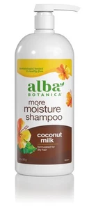 Alba Botanica More Moisture Shampoo, Coconut Milk, 32 Oz - Picture 1 of 3