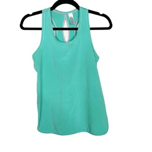 Ivivva by Lululemon Girls 12 Teal Green Split Back Keyhole Racerback Tank Scoop - Picture 1 of 7